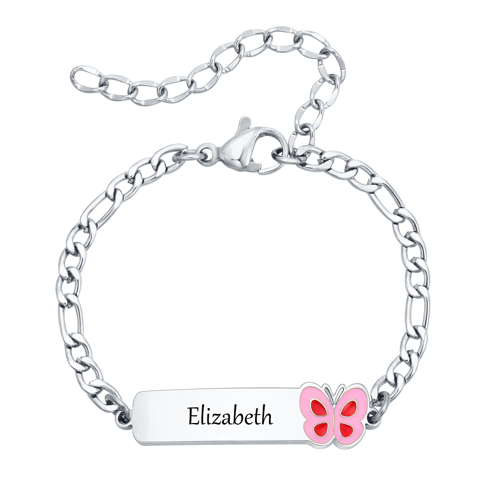 Butterfly Clasp Deployant - Vnox-regalo de bautismo personalizado para niñas