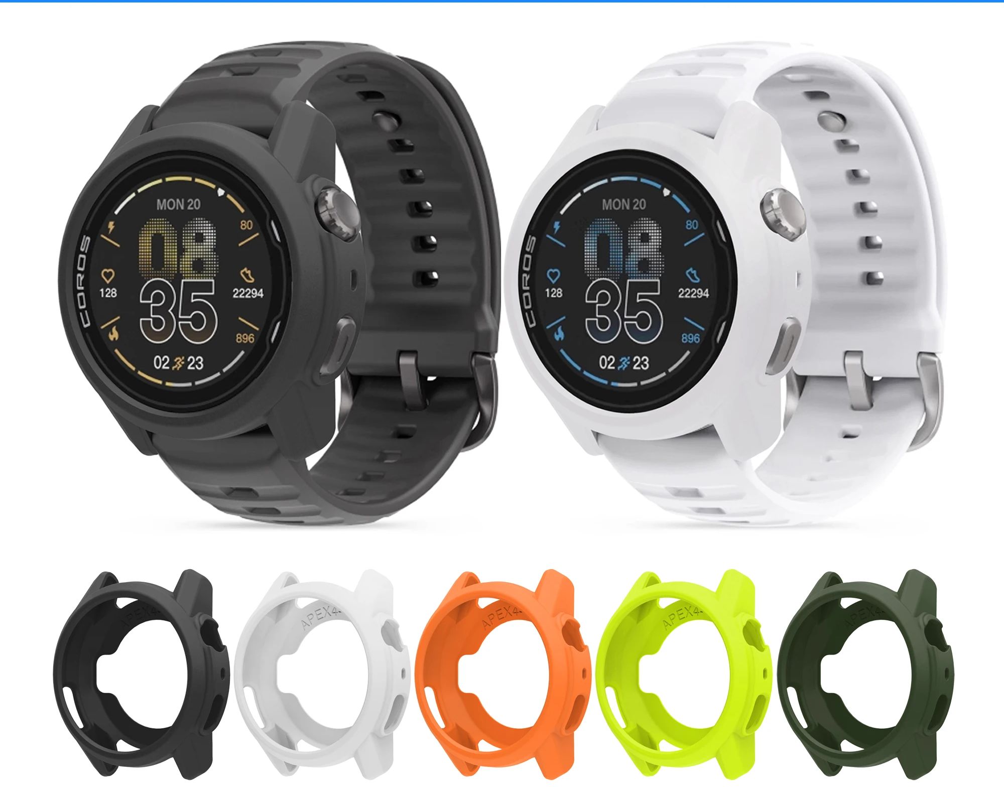 Silicone Watch Band 22Mm - Funda protectora de silicona suave para
