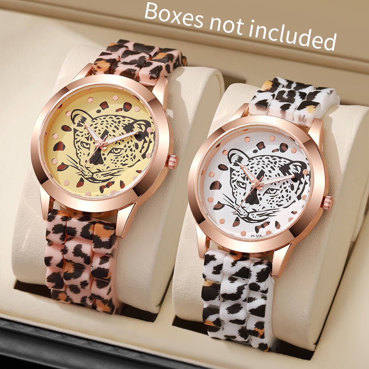 Silicone Band Women - Juego de 2 relojes de moda
