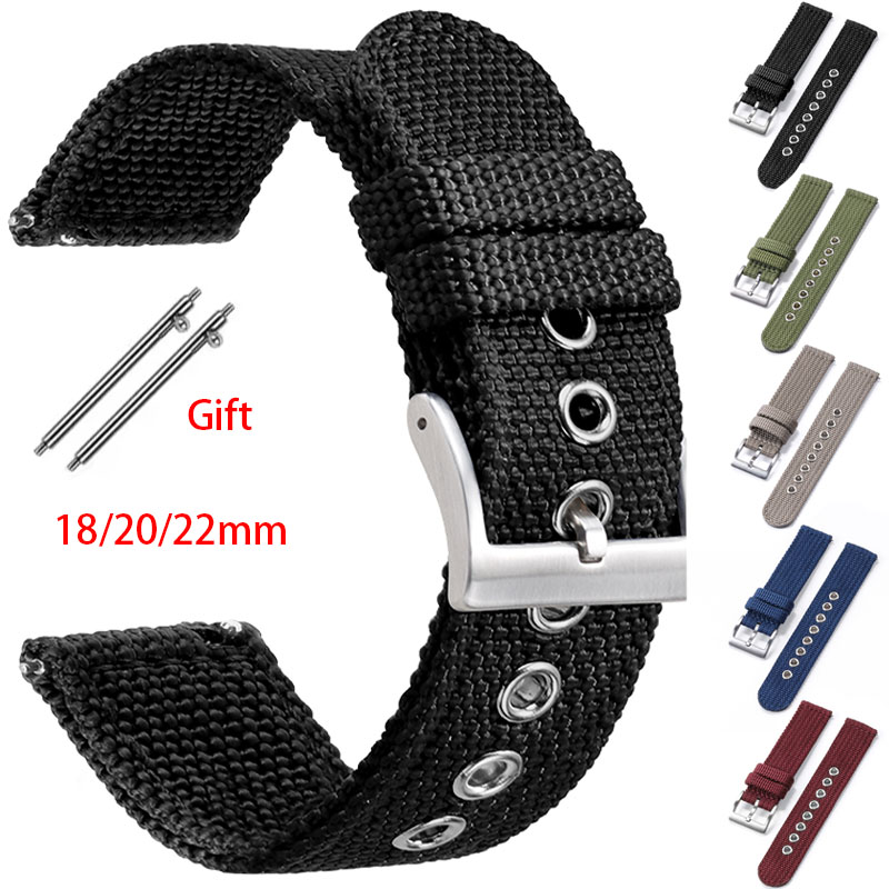 Nato Strap Nylon - Correa de nailon de 18mm, 20mm