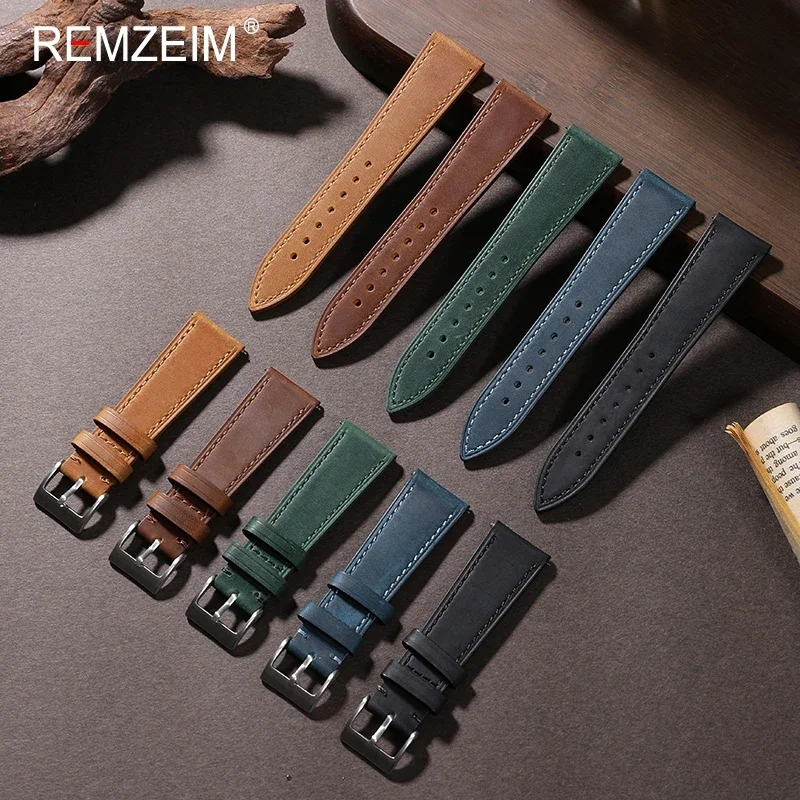 Nato Strap Nylon - Crazy Horse-Correa de cuero de liberación