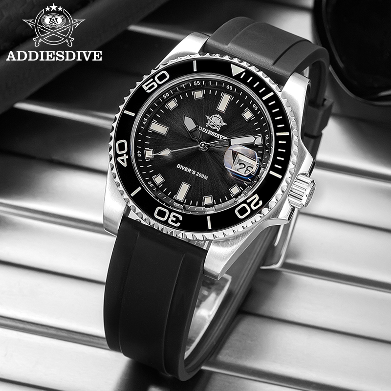 Rubber Strap Diver - ADDIESDIVE 2115 Relojes de buceo de