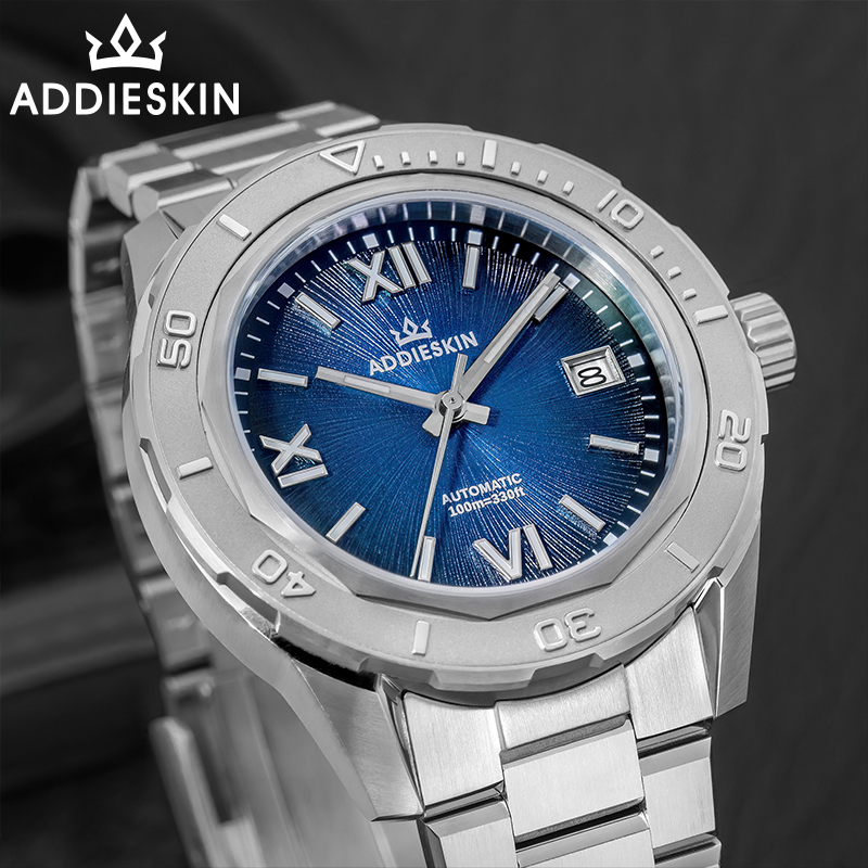 Stainless Bracelet Diver - AddiesKin K002 Reloj mecánico automático de
