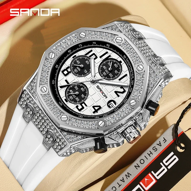 Tropic Strap Vintage - Reloj de Cuarzo SANDA 7026 para