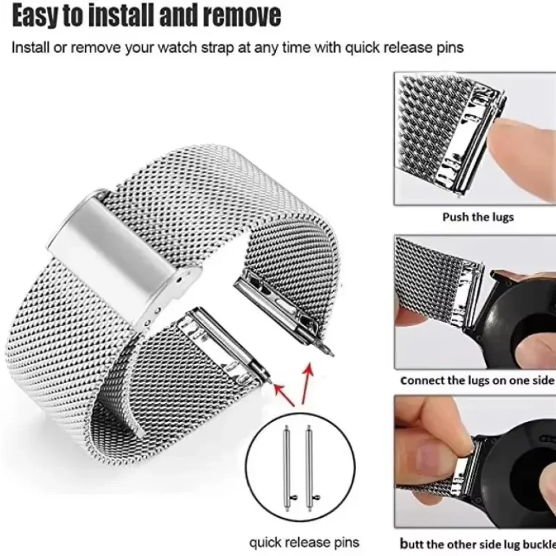 Bucle de malla de 22mm y 20mm  - Milanese Loop Magnetic reseña y precio