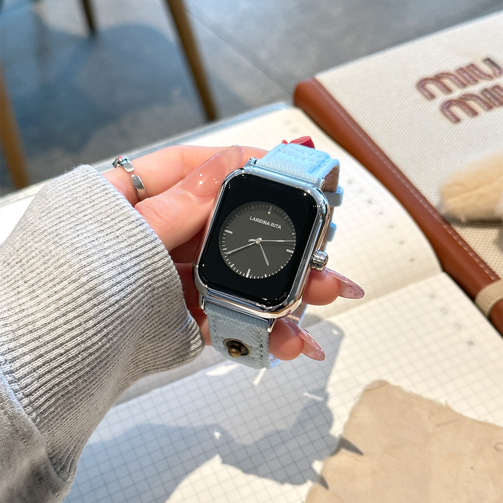 Nuevo y elegante reloj cuadrad - Canvas Strap Watch reseña y precio