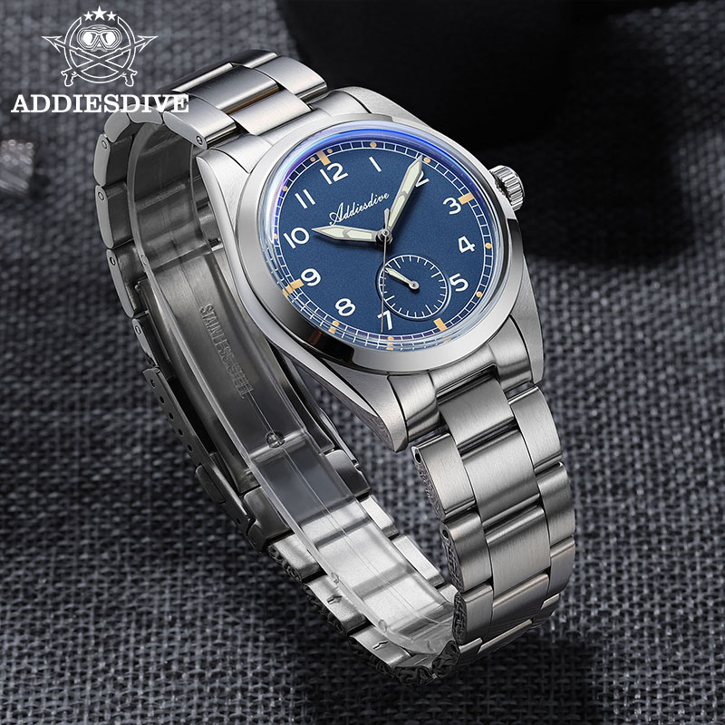 ADDIESDIVE-Reloj de cuarzo par - Stainless Bracelet Diver reseña y precio
