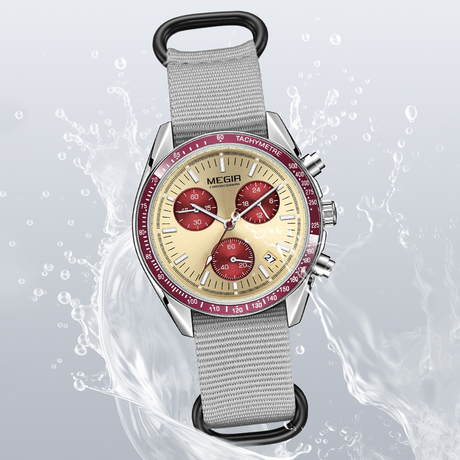 MEGIR, nuevos relojes de lujo  - Canvas Strap Watch reseña y precio