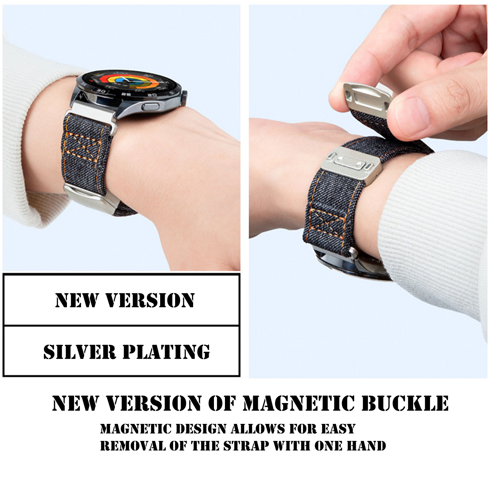 Bandas magnéticas para Amazfit - Canvas Strap Watch reseña y precio