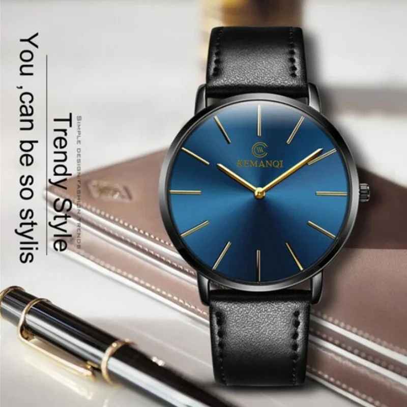 Reloj de pulsera de cuarzo ult - Leather Watch Band Men reseña y precio