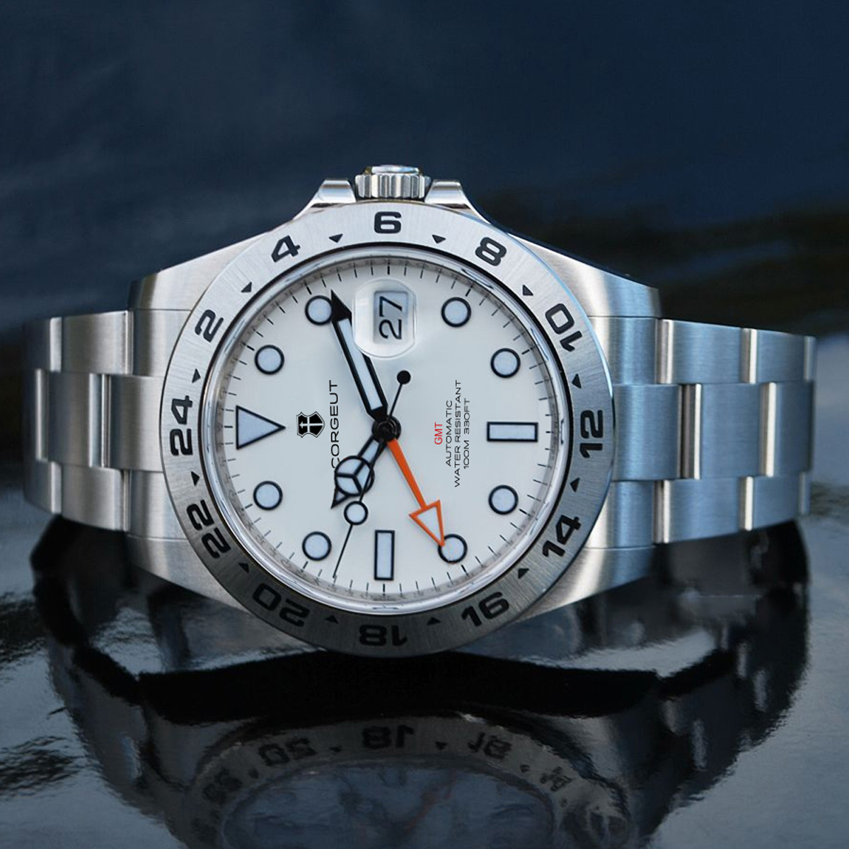 Reloj mecánico automático GMT  - Stainless Bracelet Diver reseña y precio