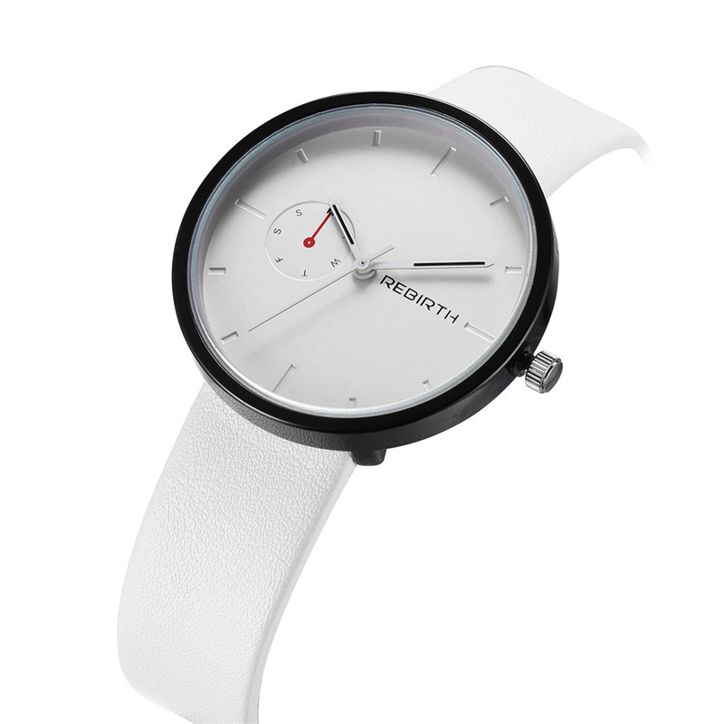 Rebirth-Reloj de pulsera con c - Leather Watch Band Men reseña y precio