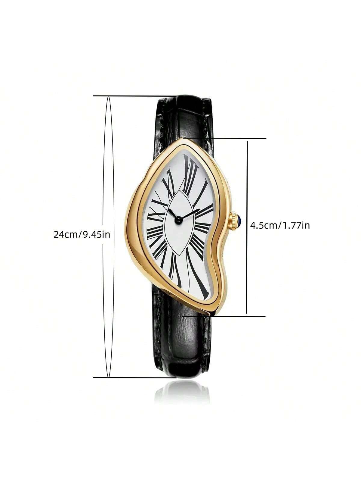 Reloj de Lujo Creative Melt pa - Leather Watch Band Men reseña y precio