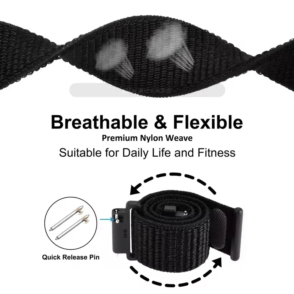 Correa trenzada de 20 y 22mm p - Sport Loop Velcro reseña y precio