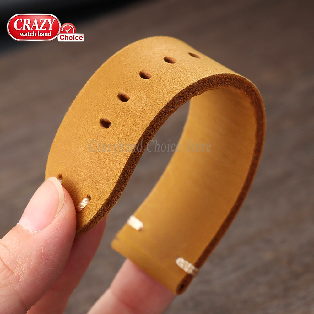 Correa de reloj hecha a mano d - Suede Strap Watch reseña y precio