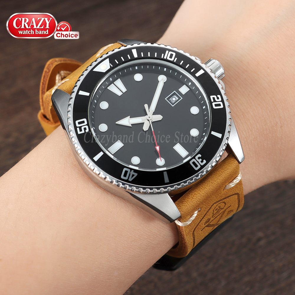 Correa de reloj hecha a mano d - Suede Strap Watch reseña y precio