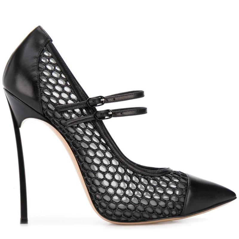 Zapatos de tacón sexis de mall - Mesh Strap Metal reseña y precio