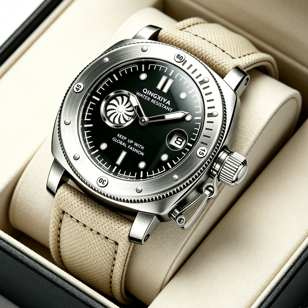 Relojes de Cuarzo con Correa d - Canvas Strap Watch reseña y precio