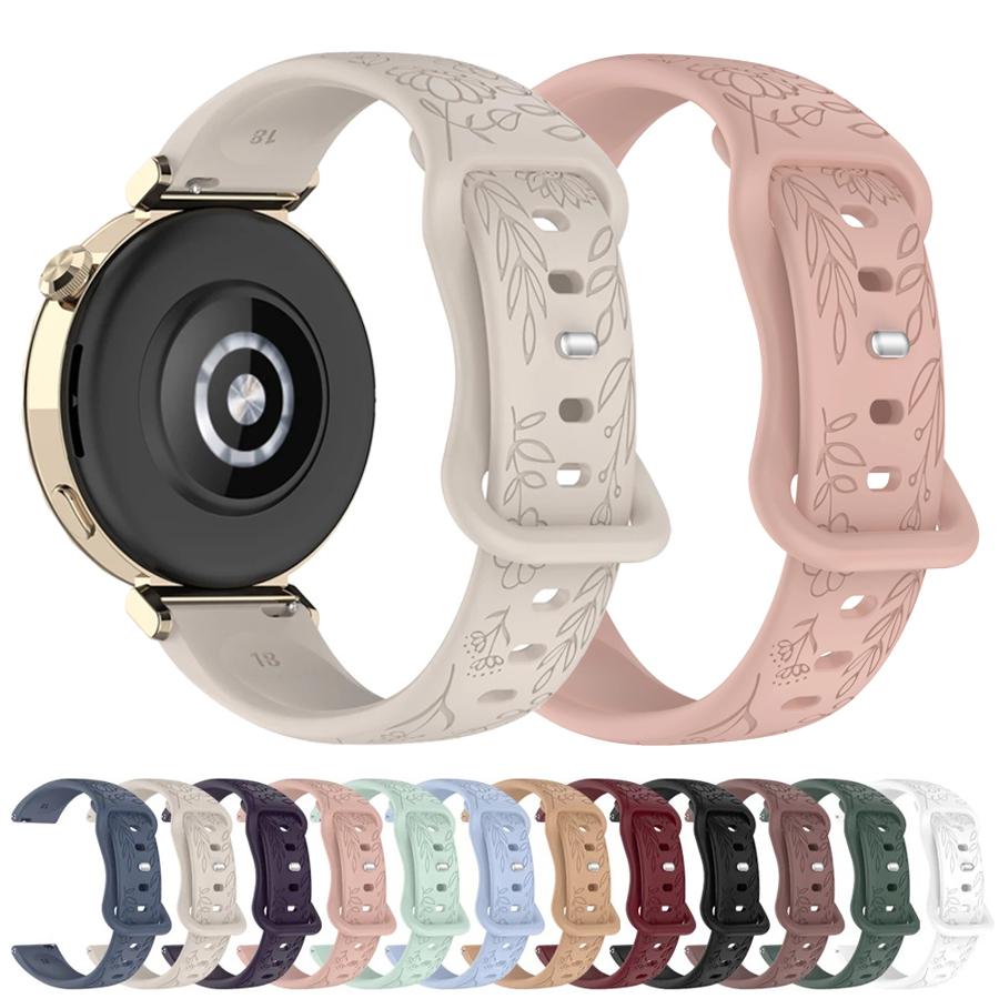 Correa de silicona con flores  - Silicone Watch Band 22Mm reseña y precio