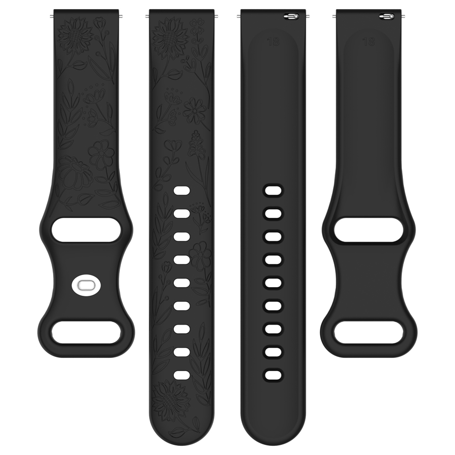 Correa de silicona con flores  - Silicone Watch Band 22Mm reseña y precio