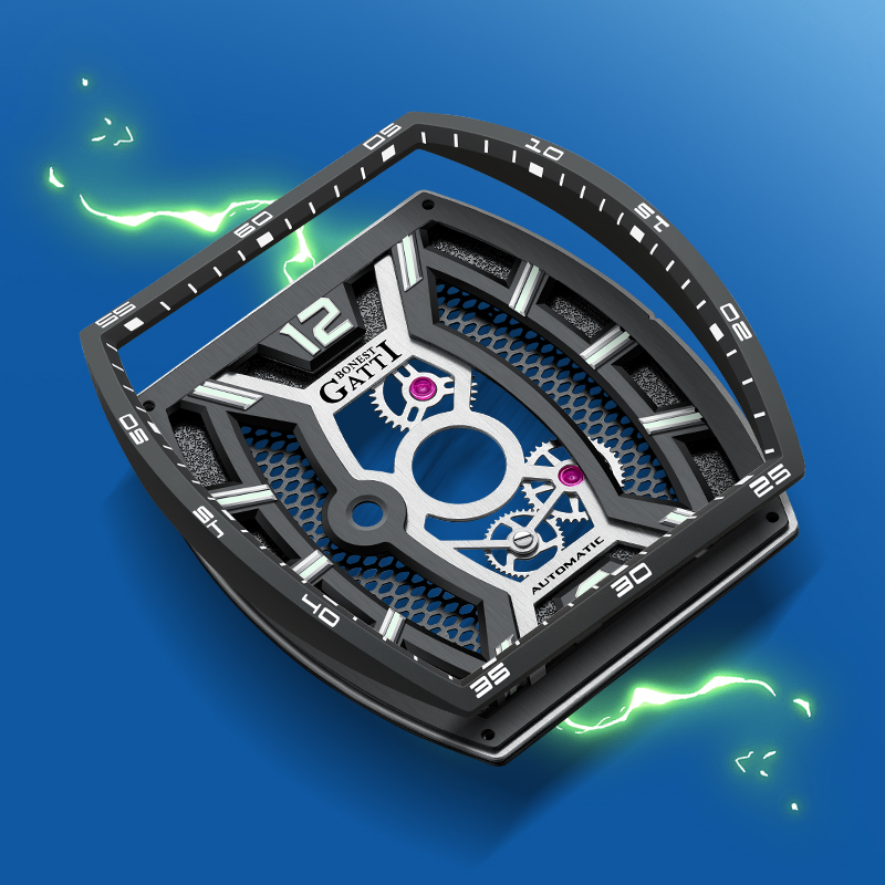 Reloj de Lujo para Hombre BONE - Rubber Strap Diver reseña y precio