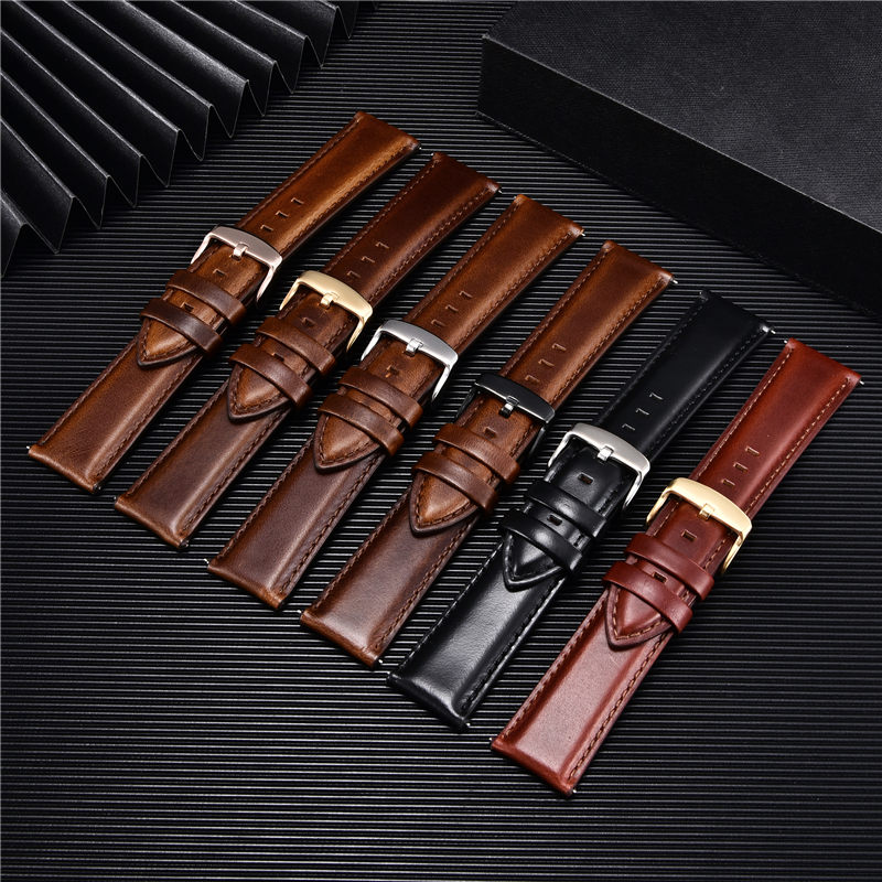 Correa de reloj de cuero genui - Leather Strap Quick Release reseña y precio