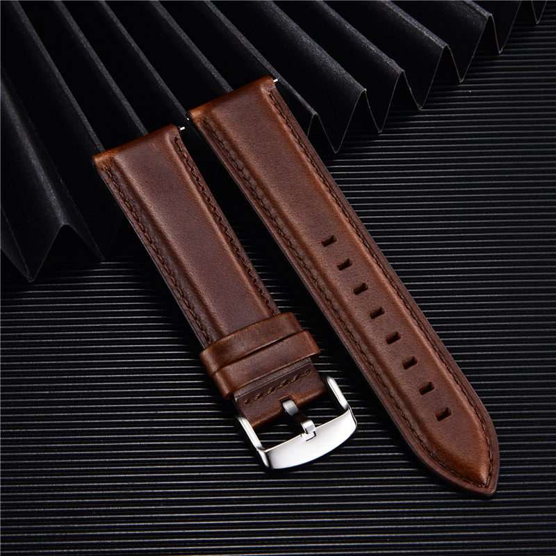 Correa de reloj de cuero genui - Leather Strap Quick Release reseña y precio