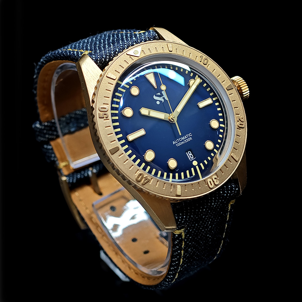 Reloj de pulsera mecánico de b - Canvas Strap Watch reseña y precio