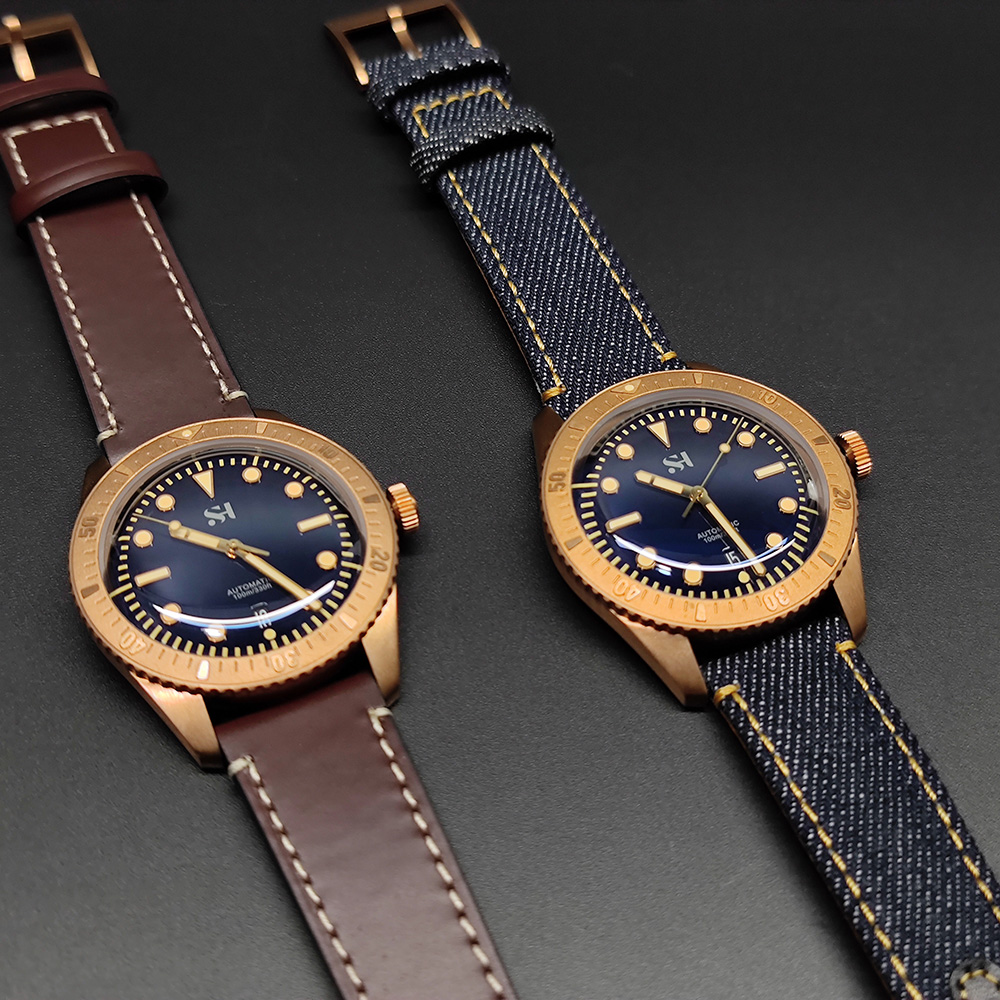 Reloj de pulsera mecánico de b - Canvas Strap Watch reseña y precio