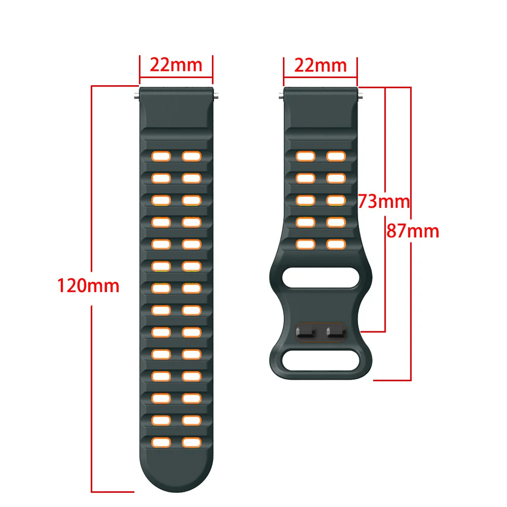 Correa de silicona de 22mm par - Mesh Strap Metal reseña y precio