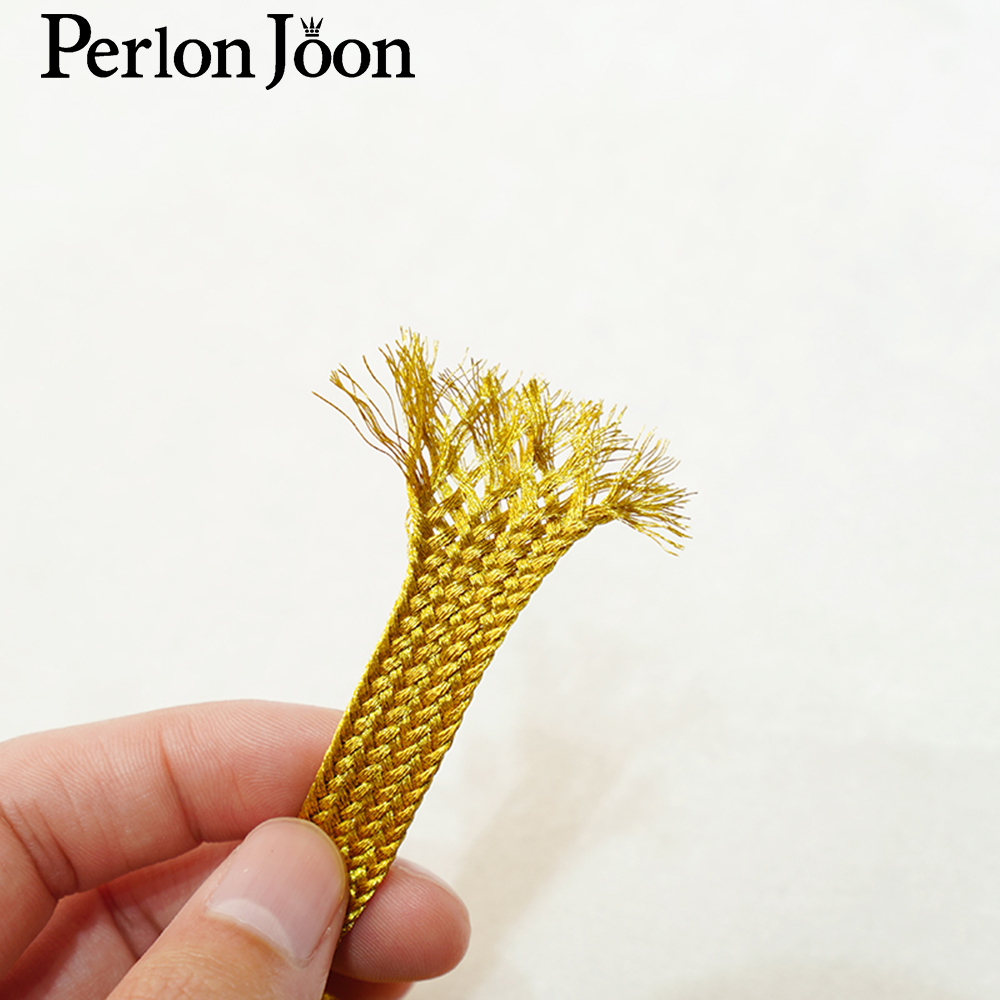Cinta de Tela con Hilo Dorado  - Perlon Strap Woven reseña y precio