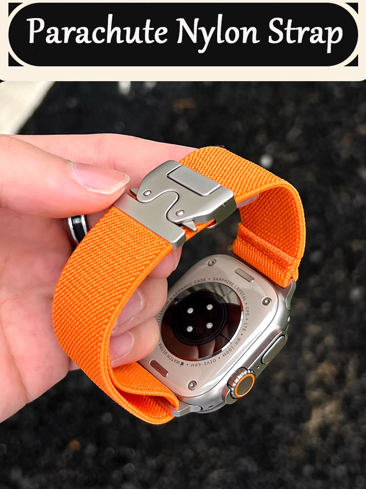 Correas para Apple Watch ultra - Parachute Strap Elastic reseña y precio