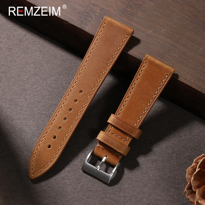 Crazy Horse-Correa de cuero de - Nato Strap Nylon reseña y precio
