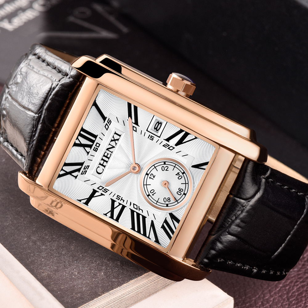 CHENXI 8216, relojes de pulser - Leather Watch Band Men reseña y precio