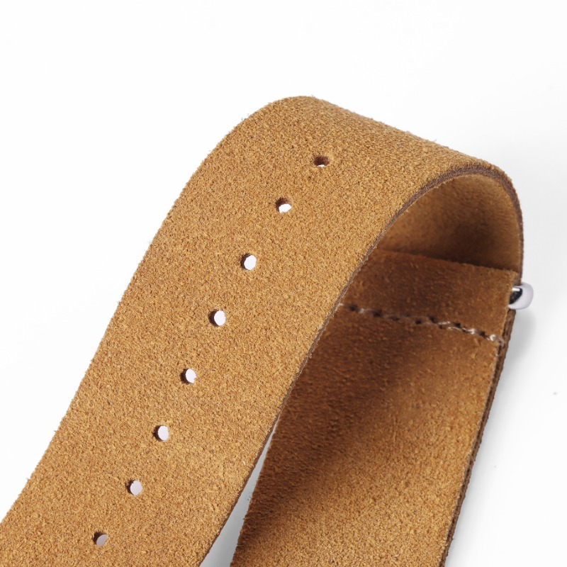 Correa de cuero genuino de gam - Suede Strap Watch reseña y precio