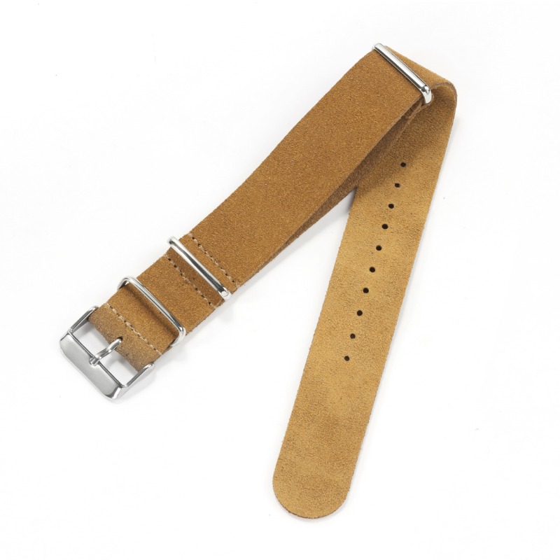 Correa de cuero genuino de gam - Suede Strap Watch reseña y precio