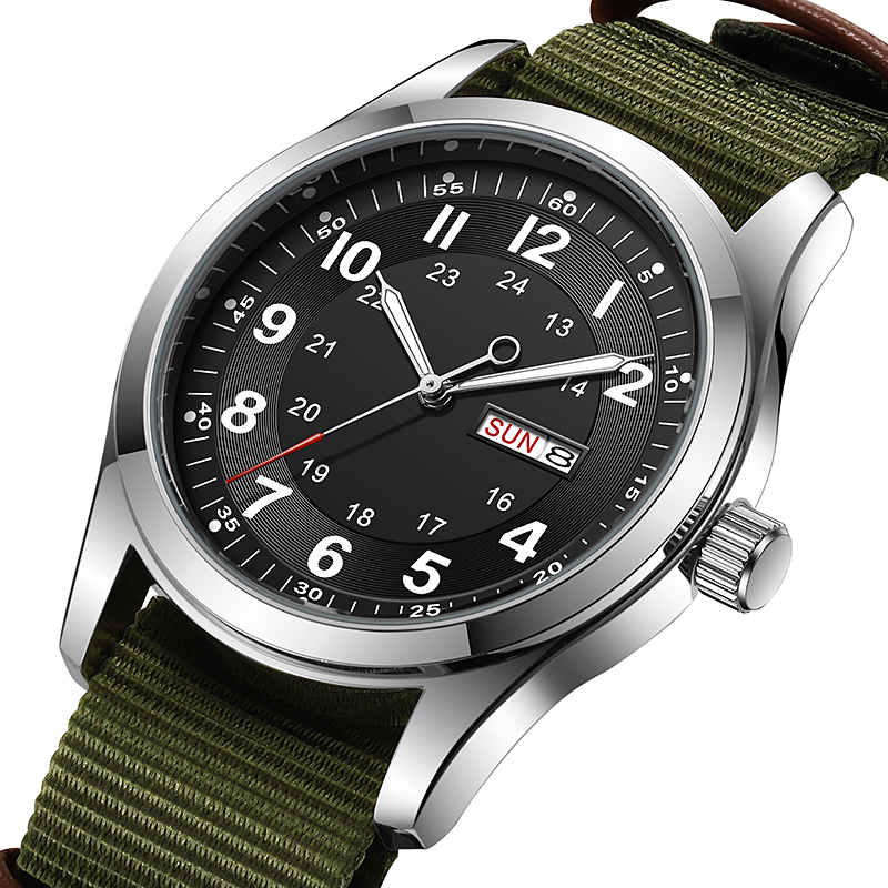 Reloj de Hombre 2026 de 42 mm  - Canvas Strap Watch reseña y precio