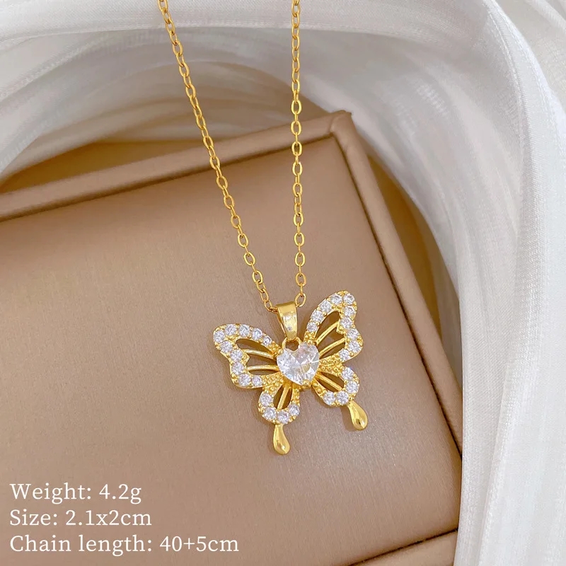 Collar de Moda de Alta Gama co - Butterfly Clasp Deployant reseña y precio