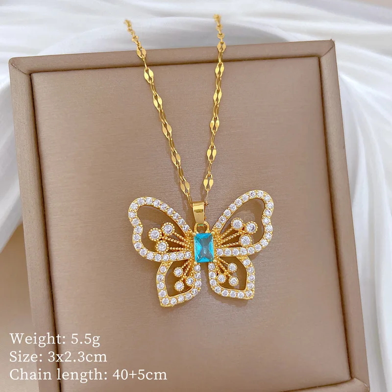 Collar de Moda de Alta Gama co - Butterfly Clasp Deployant reseña y precio